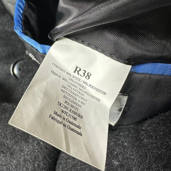 Kenneth Cole Reaction NWT Men's Raburn Wool Blend Top Coat Size 38R Dark Gray - Picture 7 of 11